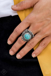 Nomad Drama Blue Ring| Paparazzi Accessories| Bella Fashion Accessories LLC