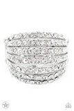 Blinding Brilliance White Ring - Paparazzi Accessories - Bella Fashion Accessories LLC