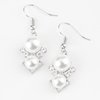 Mrs. Gatsby White Earrings - Paparazzi Accessories - Bella Fashion Accessories LLC