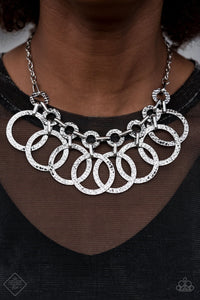 Magnificent Musings Jammin' Jungle Silver Necklace - Paparazzi Accessories - Bella Fashion Accessories LLC