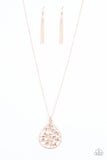 BOUGH Down Rose Gold Necklace - Paparazzi Accessories - Bella Fashion Accessories LLC