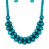 Caribbean Cover Girl Turquoise Necklace - Paparazzi Accessories - Bella Fashion Accessories LLC