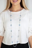 Glassy Glamorous Blue Necklace| Paparazzi Accessories| Bella Fashion Accessories LLC