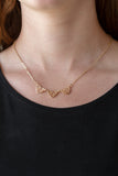 Another Love Story Gold Necklace - Paparazzi Accessories - Bella Fashion Accessories LLC