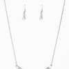 Whatever Floats Your YACHT Silver and White Necklace - Paparazzi Accessories - Bella Fashion Accessories LLC