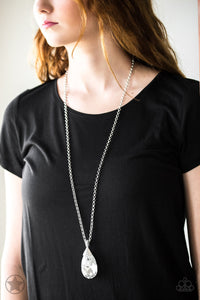 Spellbinding Sparkle White Necklace - Paparazzi Accessories - Bella Fashion Accessories LLC