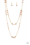 Pearl Promenade Gold Necklace - Paparazzi Accessories - Bella Fashion Accessories LLC