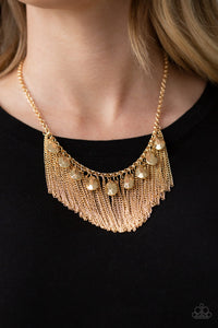 Bragging Right Gold Necklace| Paparazzi Accessories| Bella Fashion Accessories LLC.