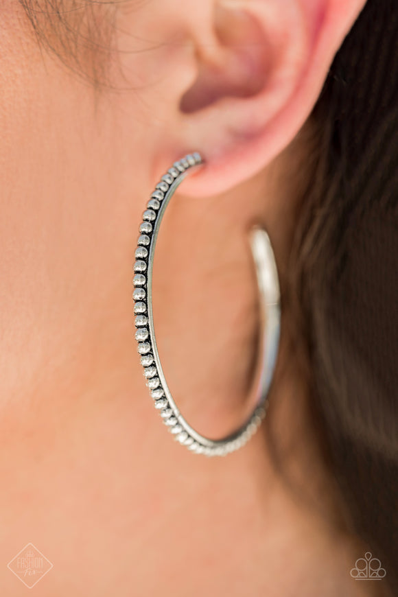 Simply Santa Fe Totally On Trend Hoop Earrings - Paparazzi Accessories - Bella Fashion Accessories LLC