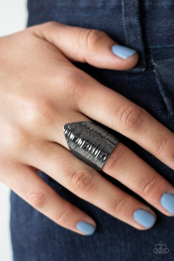 Make Your Mark Black Ring| Paparazzi Accessories| Bella Fashion Accessories LLC