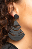 Oriental Oasis Black Earrings| Paparazzi Accessories| Bella Fashion Accessories LLC