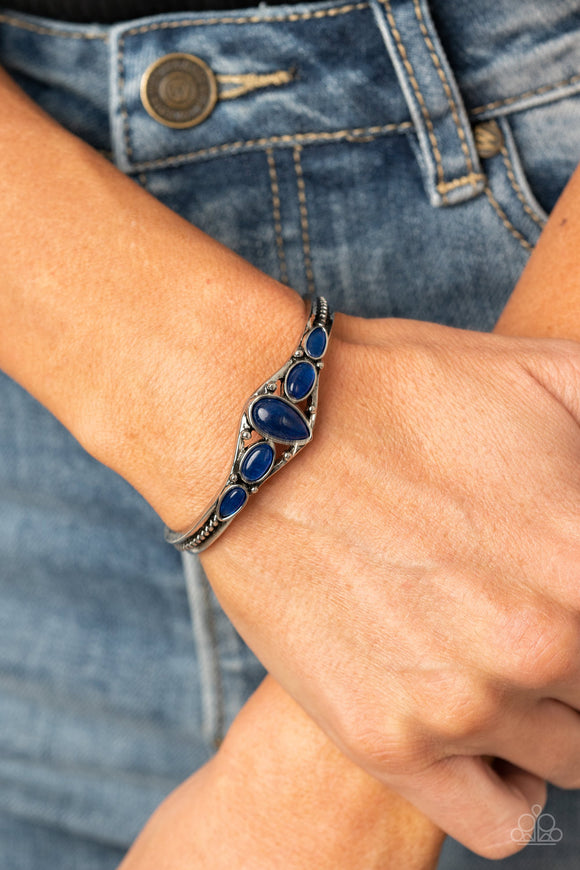 Dream Beam Blue Bracelet| Paparazzi Accessories| Bella Fashion Accessories LLC