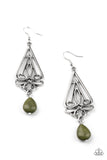 Transcendent Trendsetter Green Earrings - Paparazzi Accessories - Bella Fashion Accessories LLC
