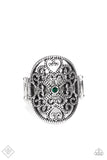 Imperial Icon Green Ring - Paparazzi Accessories - Bella Fashion Accessories LLC