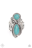 Southern Nirvana Turquoise Ring - Paparazzi Accessories - Bella Fashion Accessories LLC