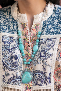 Southwest Paradise Turquoise Necklace - Paparazzi Accessories - Bella Fashion Accessories LLC