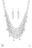 Fishing for Compliments Silver Necklace - Paparazzi Accessories - Bella Fashion Accessories LLC