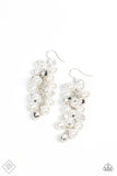 Pursuing Perfection White Earrings - Paparazzi Accessories - Bella Fashion Accessories LLC