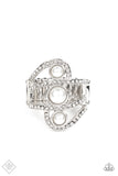 Color Me Envious White Ring - Paparazzi Accessories - Bella Fashion Accessories LLC