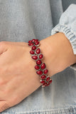 Marina Romance Red Bracelet - Paparazzi Accessoires - Bella Fashion Accessories LLC
