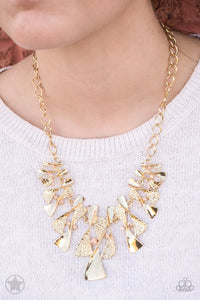 The Sands of Time Gold Necklace - Paparazzi Accessories - Bella Fashion Accessories LLC