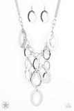 A Silver Spell Textured Necklace - Paparazzi Accessories - Bella Fashion Accessories LLC