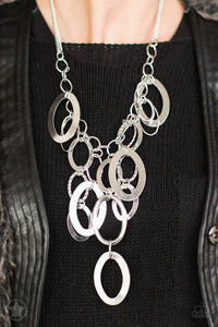 A Silver Spell Textured Necklace - Paparazzi Accessories - Bella Fashion Accessories LLC