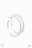 A Sweeping Success Silver Hoop Earrings - Paparazzi Accessories - Bella Fashion Accessories LLC