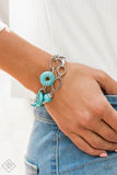 Simply Santa Fe Simply Artisan Turquoise and Silver Bracelet - Paparazzi Accessories - Bella Fashion Accessories LLC