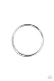 Awesomely Asymmetrical Silver Bangle - Paparazzi Accessories - Bella Fashion Accessories LLC
