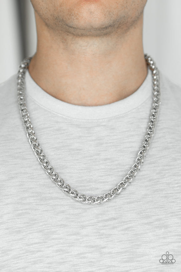 Big Talker Silver Necklace| Paparazzi Accessories| Bella Fashion Accessories LLC - Bella Fashion Accessories LLC