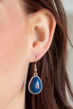 Shop Til You TEARDROP Blue Necklace - Paparazzi Accessories - Bella Fashion Accessories LLC