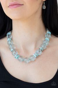 Bubbly Beauty Blue Necklace| Paparazzi Accessories| Bella Fashion Accessories LLC