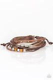 Carefree Camper Brown Urban Bracelet - Paparazzi Accessories - Bella Fashion Accessories LLC