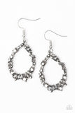 Crushing Couture Silver Earrings - Paparazzi Accessories - Bella Fashion Accessories LLC