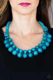 Caribbean Cover Girl Turquoise Necklace - Paparazzi Accessories - Bella Fashion Accessories LLC