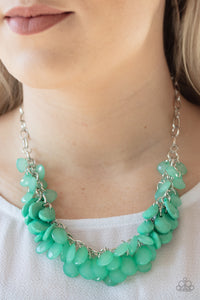 Colorfully Clustered Green Necklace| Paparazzi Accessories| Bella Fashion Accessories LLC