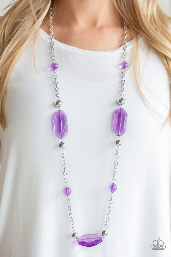 Paparazzi Necklace ~ Raw Charisma - Purple – Paparazzi Jewelry | Online  Store | DebsJewelryShop.com