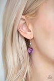 Crystal Charm Purple Necklace - Paparazzi Accessories - Bella Fashion Accessories LLC