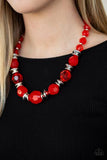 Dine and Dash Red Necklace| Paparazzi Accessories| Bella Fashion Accessories LLC