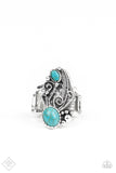 Desert Nest Blue Ring| Paparazzi Accessories| Bella Fashion Accessories LLC
