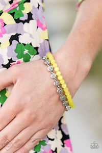 Dewy Dandelions Yellow Bracelets| Paparazzi Accessories| Bella Fashion Accessories LLC