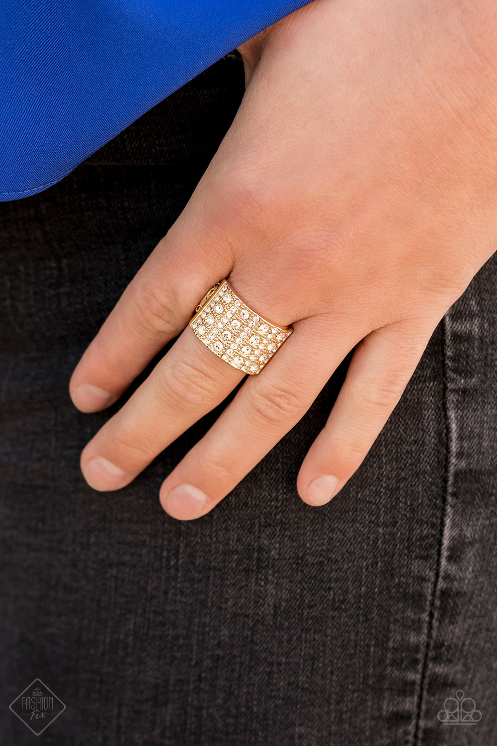 Diamond Drama Gold Ring - Paparazzi Accessories – Bella Fashion