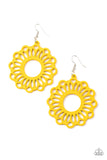 Dominican Daisy Yellow Earrings| Paparazzi Accessories| Bella Fashion Accessories LLC