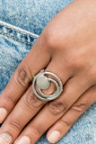 Edgy Eclipse Silver Ring| Paparazzi Accessories| Bella Fashion Accessories LLC