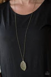 Fall Foliage Brass Necklace - Paparazzi Accessories - Bella Fashion Accessories LLC