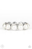 Fiercely 5th Avenue Society Socialite White Pearl Bracelet - Paparazzi Accessories - Bella Fashion Accessories LLC