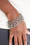 Fast Ball Silver Bracelet| Paparazzi Accessories| Bella Fashion Accessories LLC
