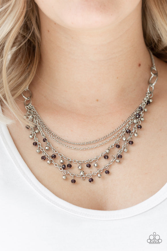Financially Fabulous Purple Necklace| Paparazzi Accessories| Bella Fashion Accessories LLC