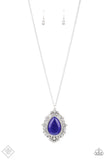 Frozen Gardens Blue Cat's Eye Necklace| Paparazzi Accessories| Bella Fashion Accessories LLC